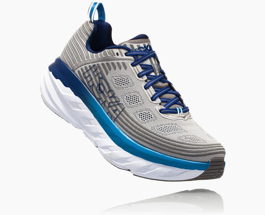 Hoka One One Hardloopschoenen Heren - Bondi 6 - Grijs - AC9178620